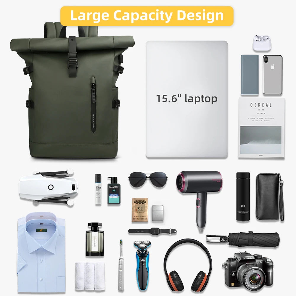 Expandable Waterproof Travel Backpack