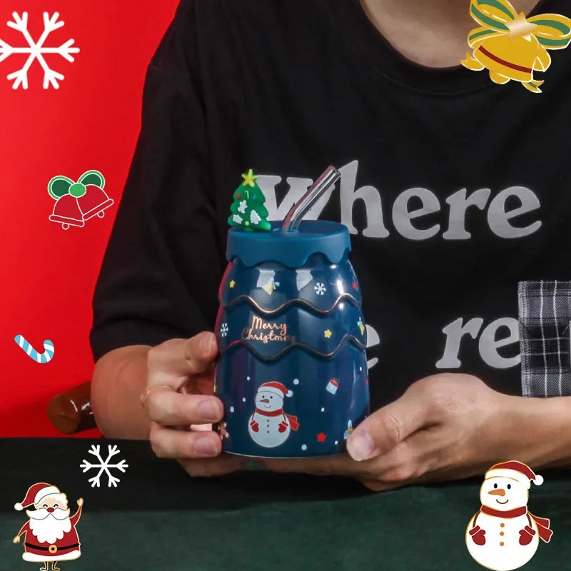 Christmas Season Mug with Lid