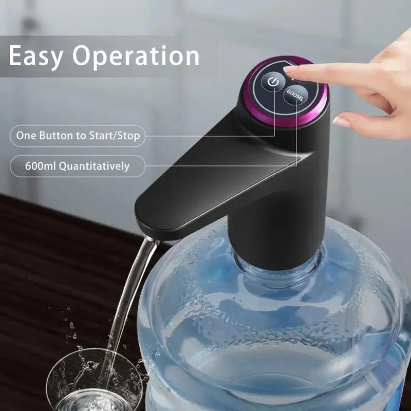 USB Charging Water Bottle Pump