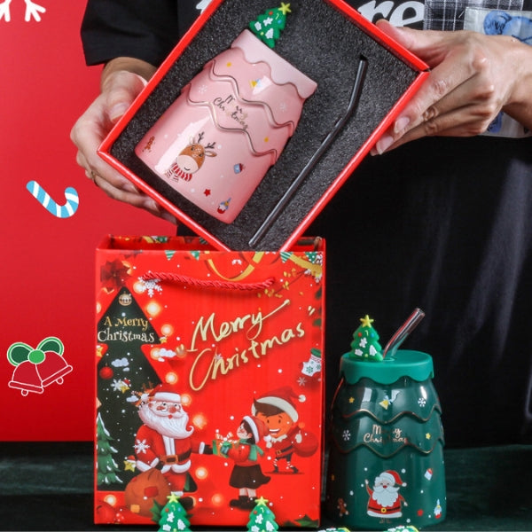 Christmas Season Mug with Lid