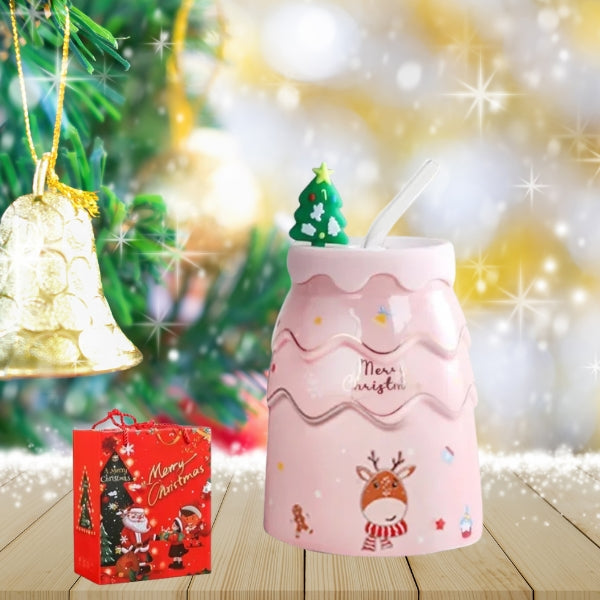 Christmas Season Mug with Lid