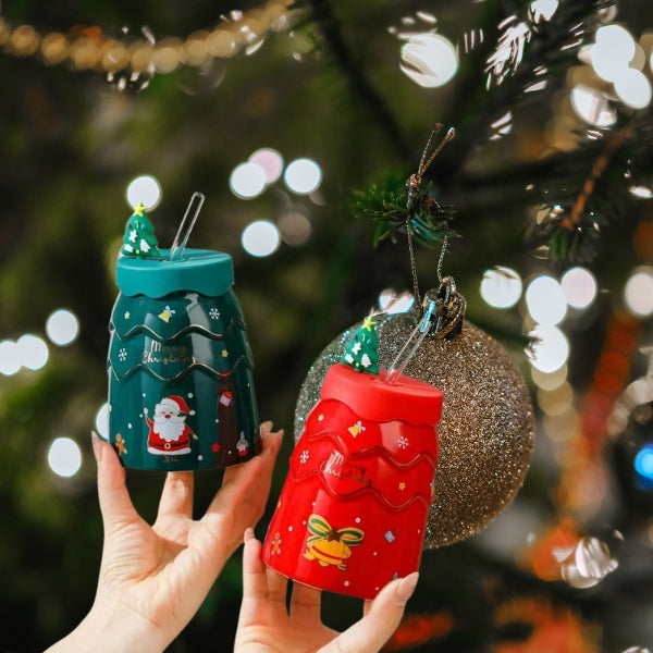Christmas Season Mug with Lid