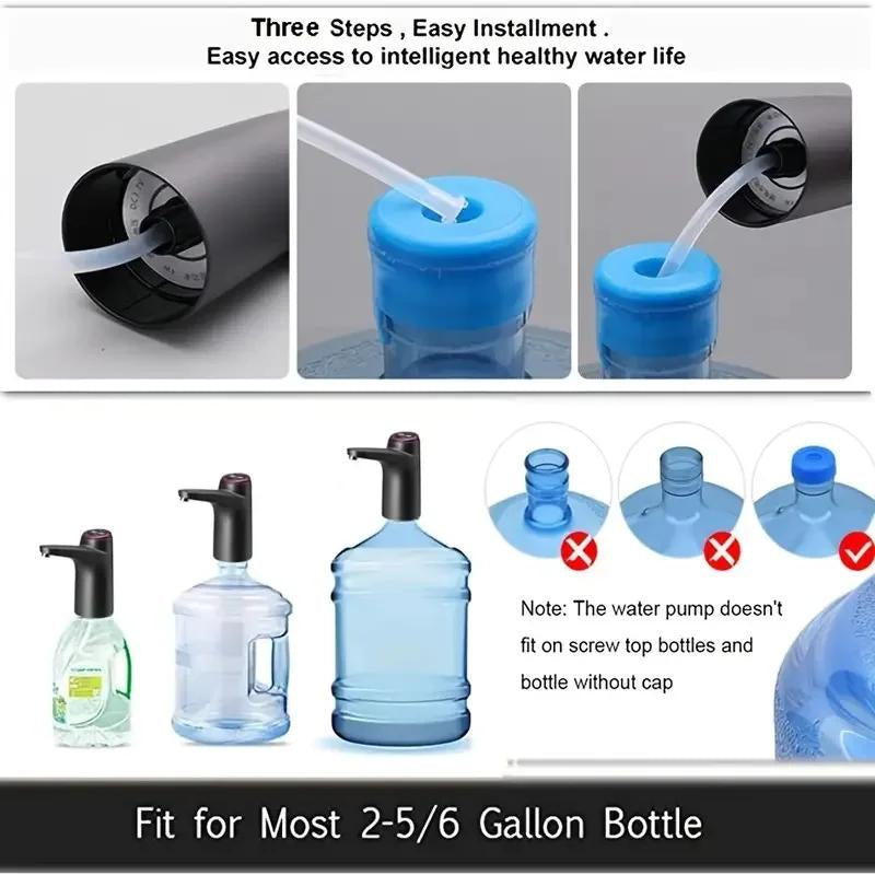 USB Charging Water Bottle Pump