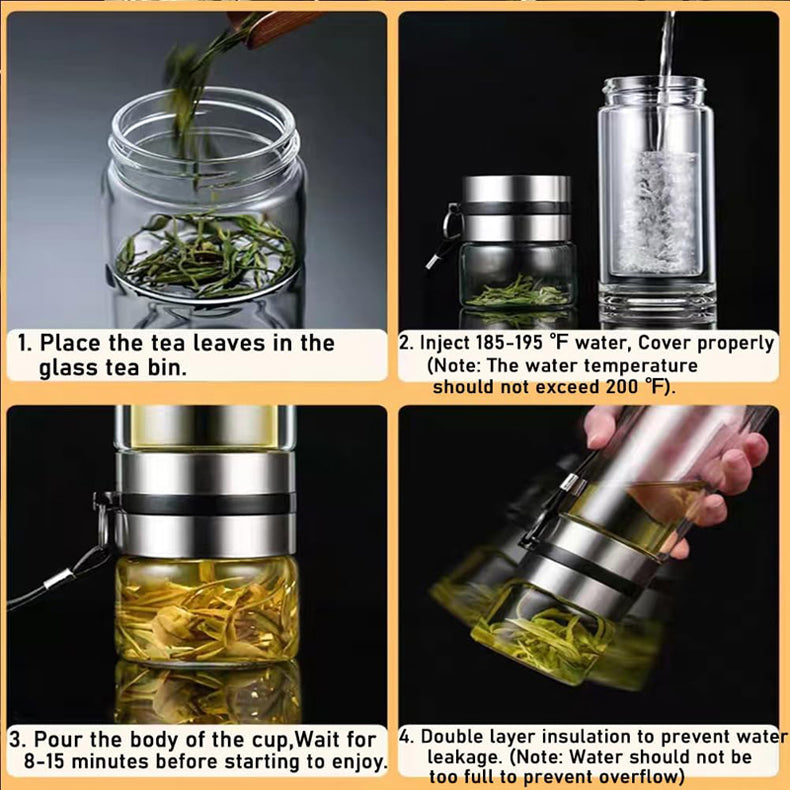 Tea Infuser Bottle & Filter